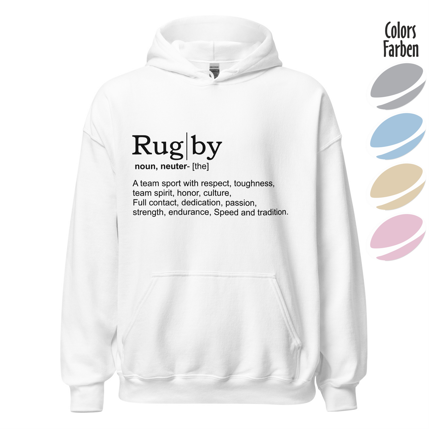 "Rug/by" Rugby Fan Hoodie