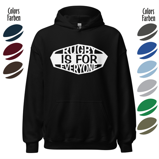 "Rugby is for everyone" Rugby Fan Hoodie