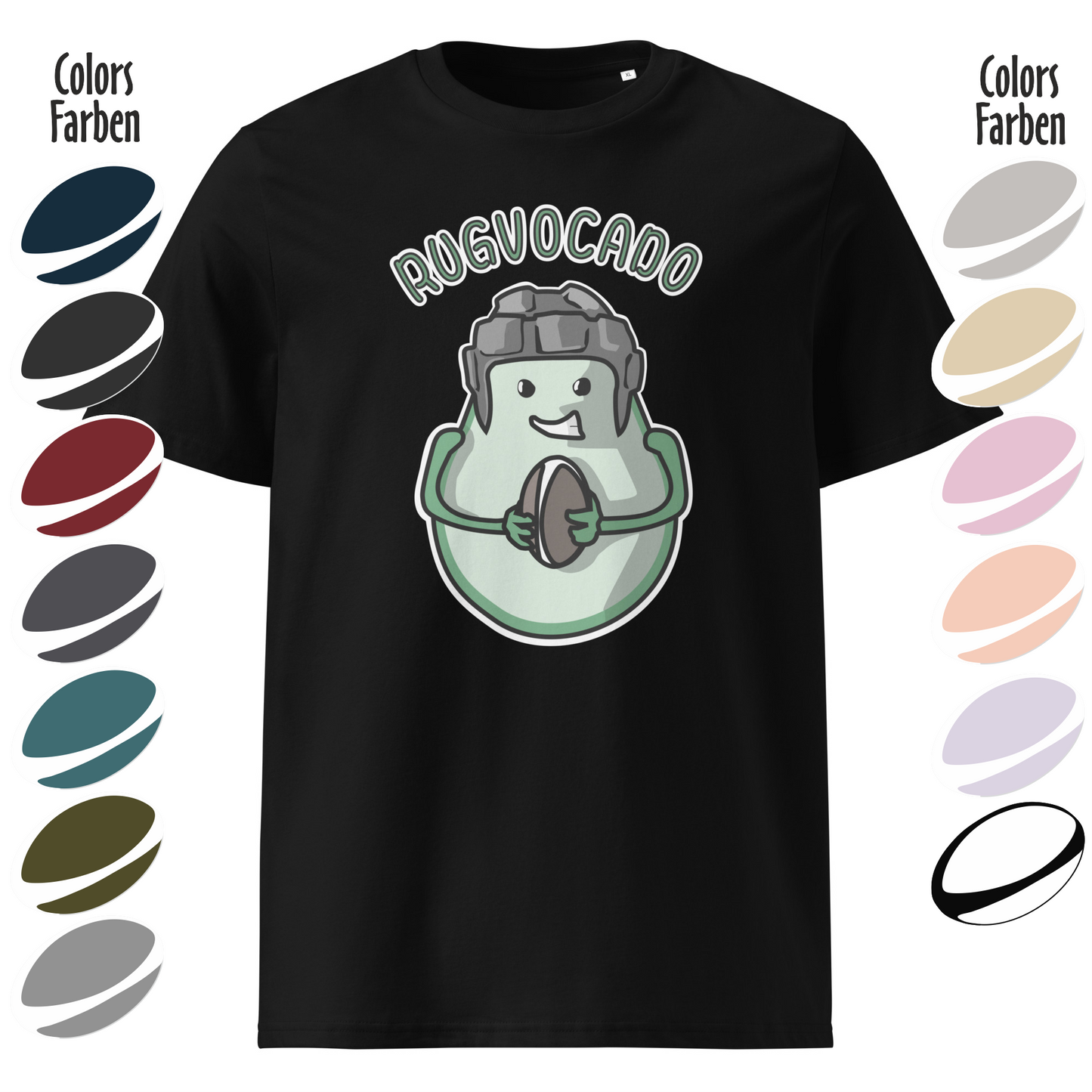 "Rugvocado" Rugby Fan Bio-Baumwoll-T-Shirt