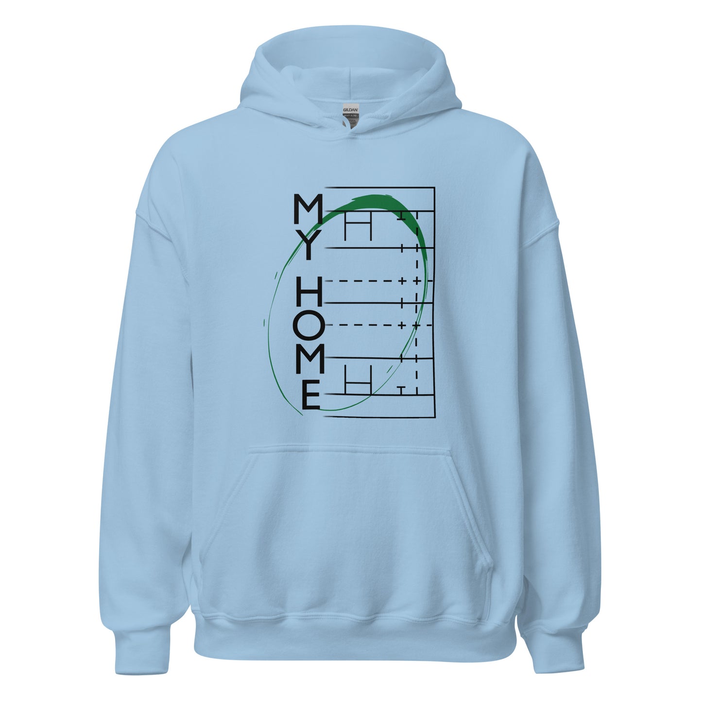 "My Home" Rugby Fan Hoodie