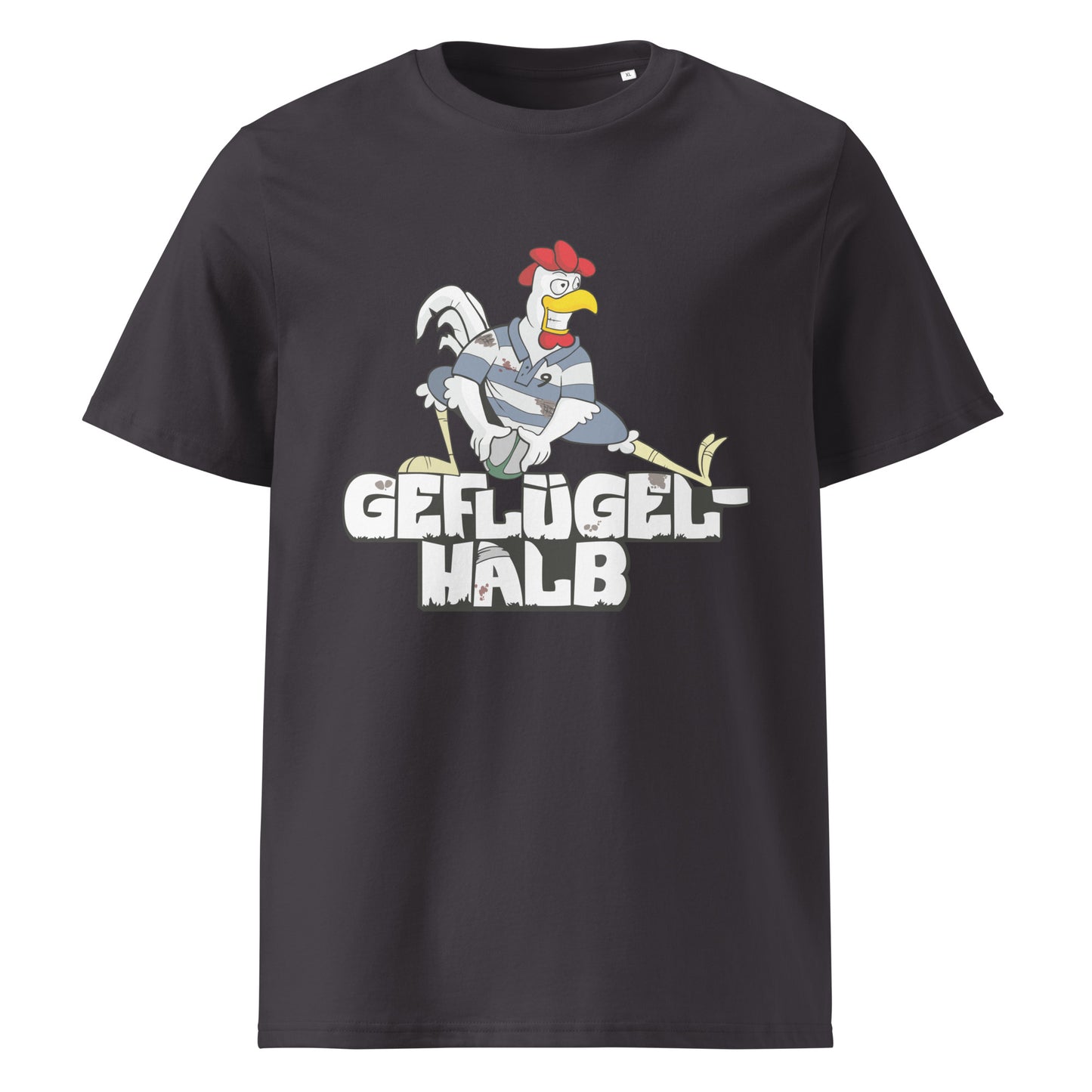 "Geglügel-Halb" Bio-Baumwoll-T-Shirt