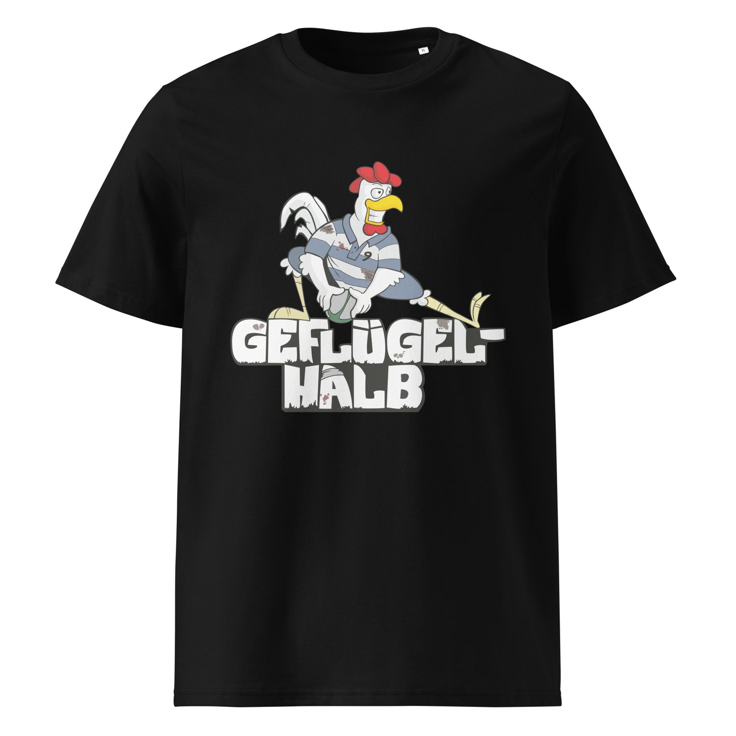 "Geglügel-Halb" Bio-Baumwoll-T-Shirt