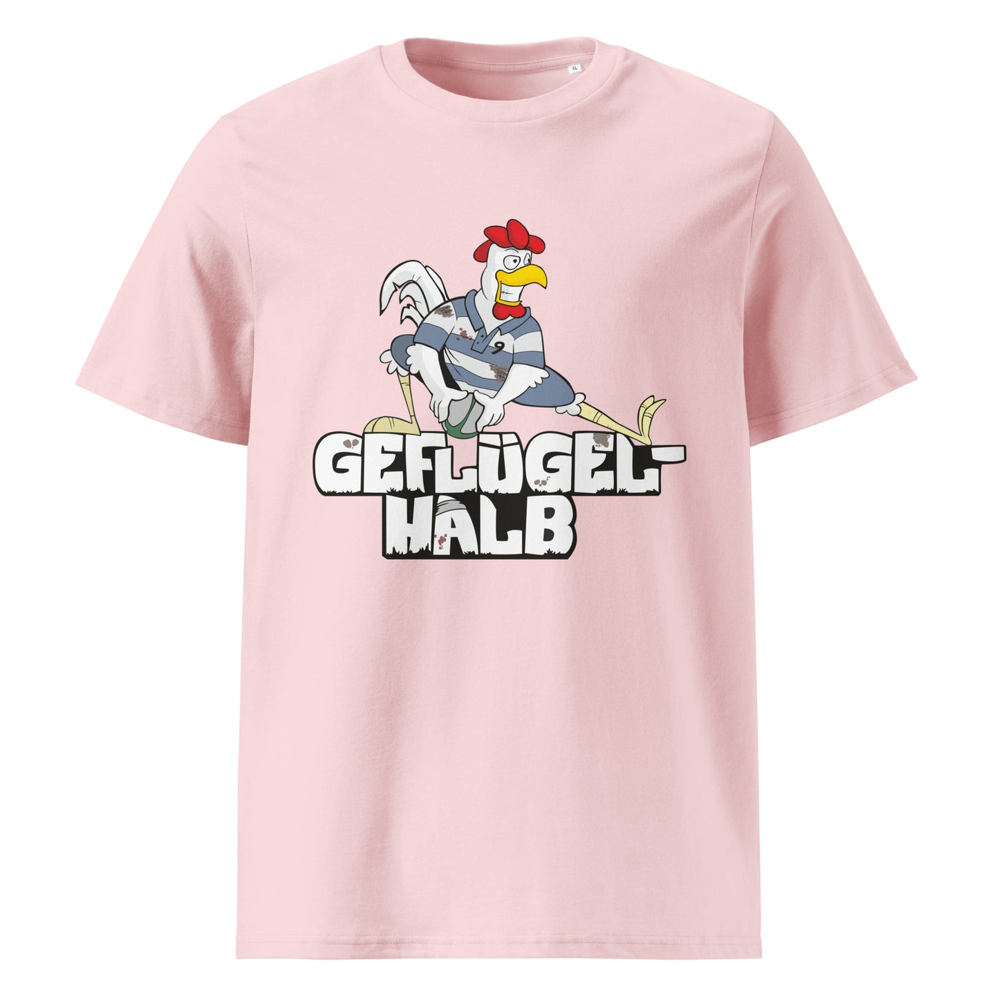 "Geglügel-Halb" Bio-Baumwoll-T-Shirt