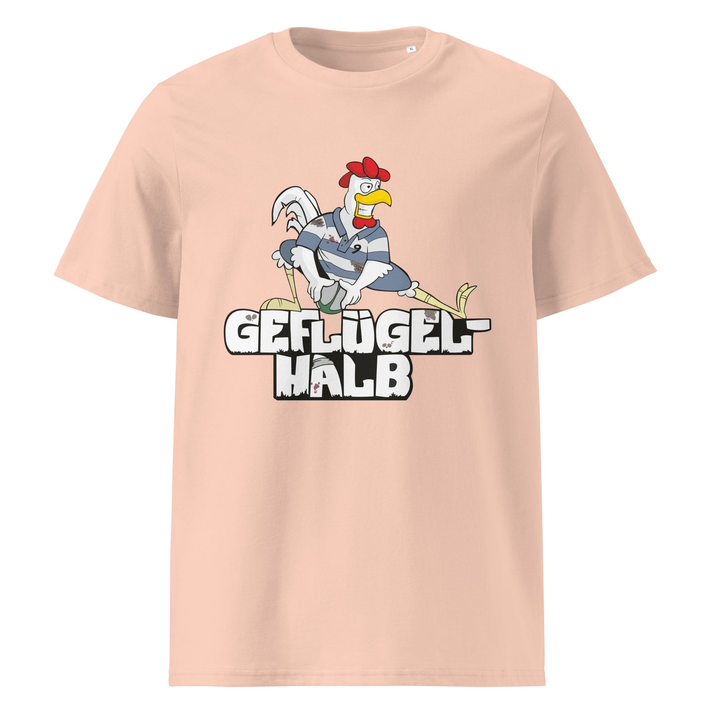 "Geglügel-Halb" Bio-Baumwoll-T-Shirt