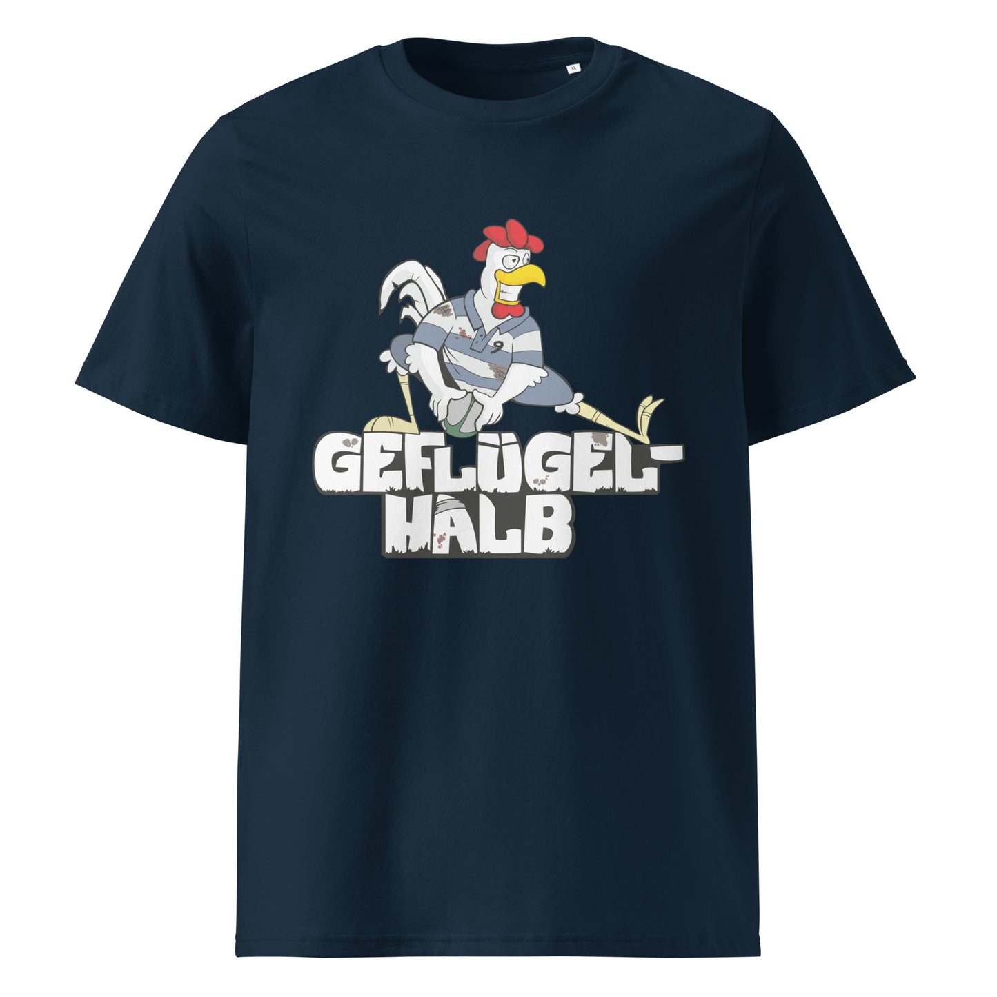 "Geglügel-Halb" Bio-Baumwoll-T-Shirt