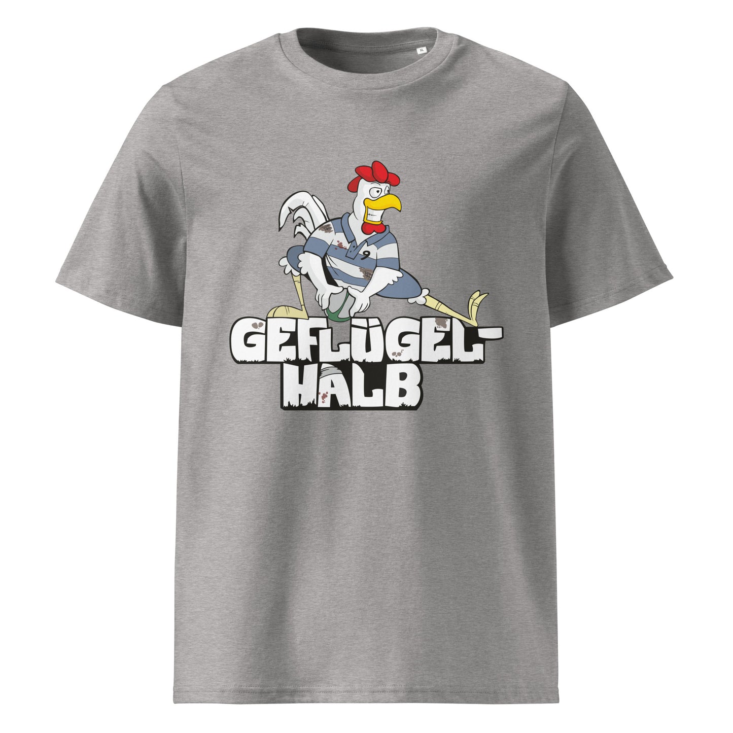 "Geglügel-Halb" Bio-Baumwoll-T-Shirt