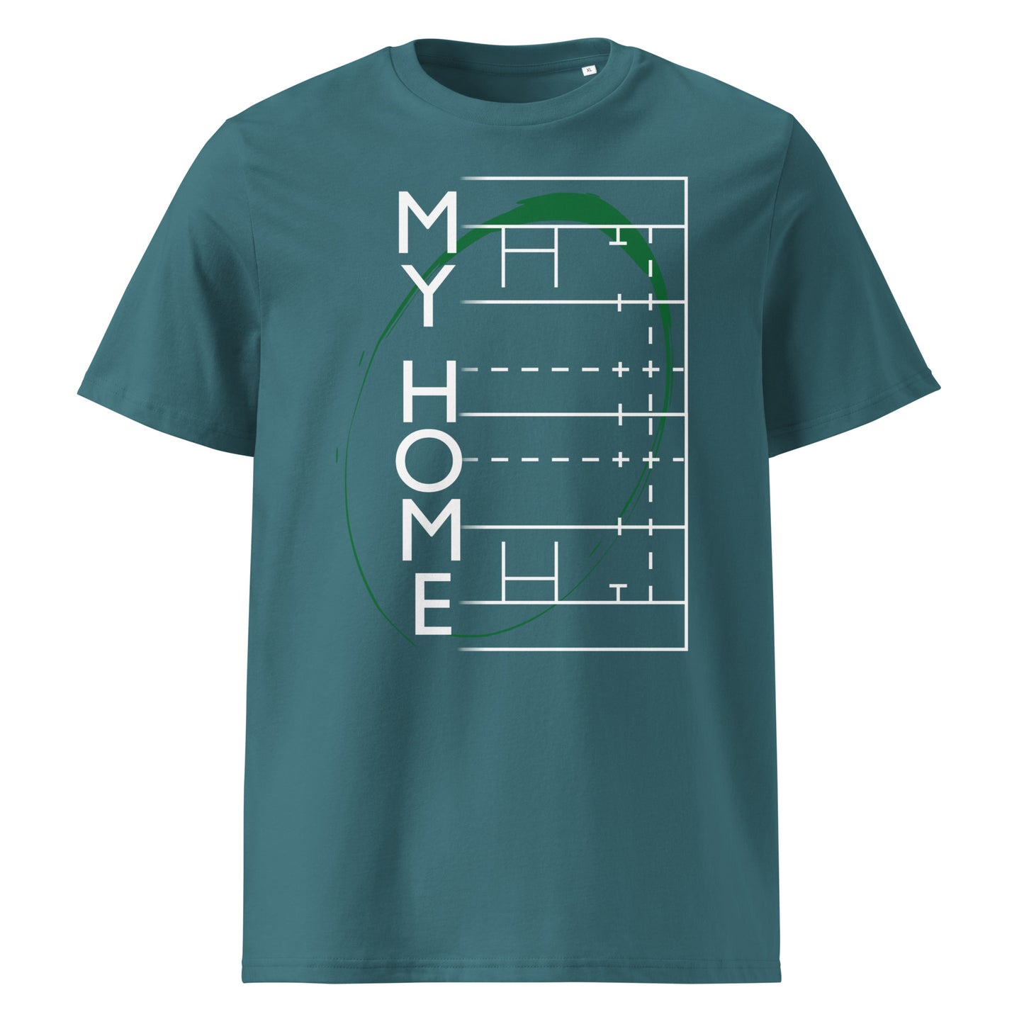 "My Home" Rugby Fan Bio-Baumwoll-T-Shirt