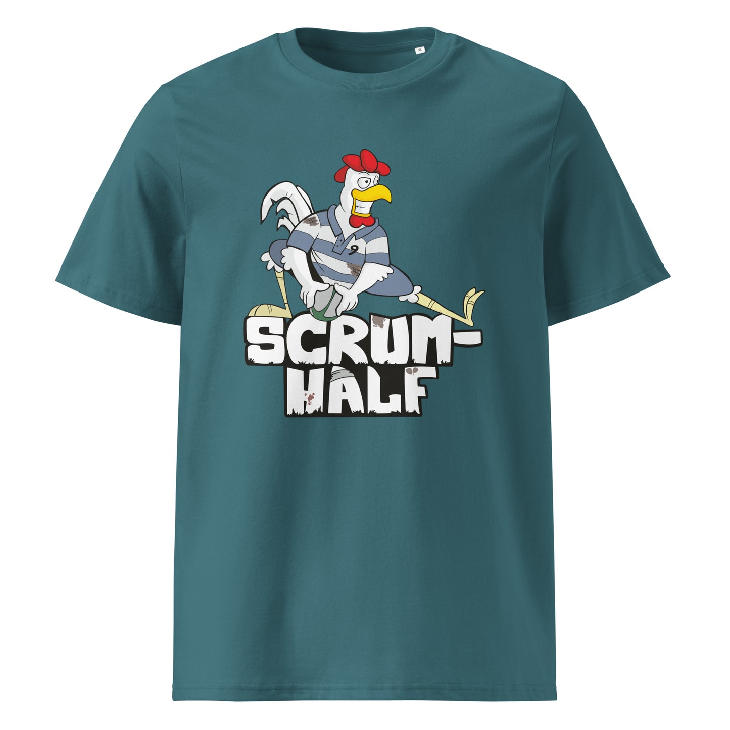 "Srum-Half" Rugby Fan Bio-Baumwoll-T-Shirt